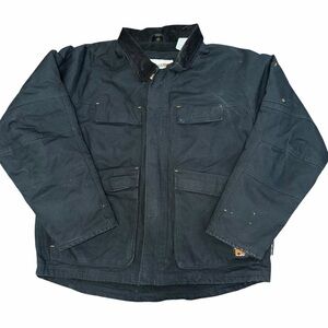 Timberland PRO Series Work Jacket Black – Size Large – Heavy Duty Canvas